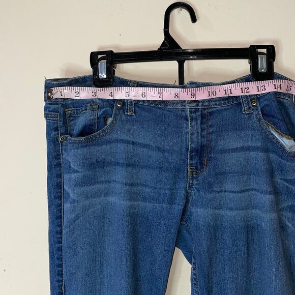 no boundaries juniors plus size 17 stretch denim blue jeans - Picture 3 of 8